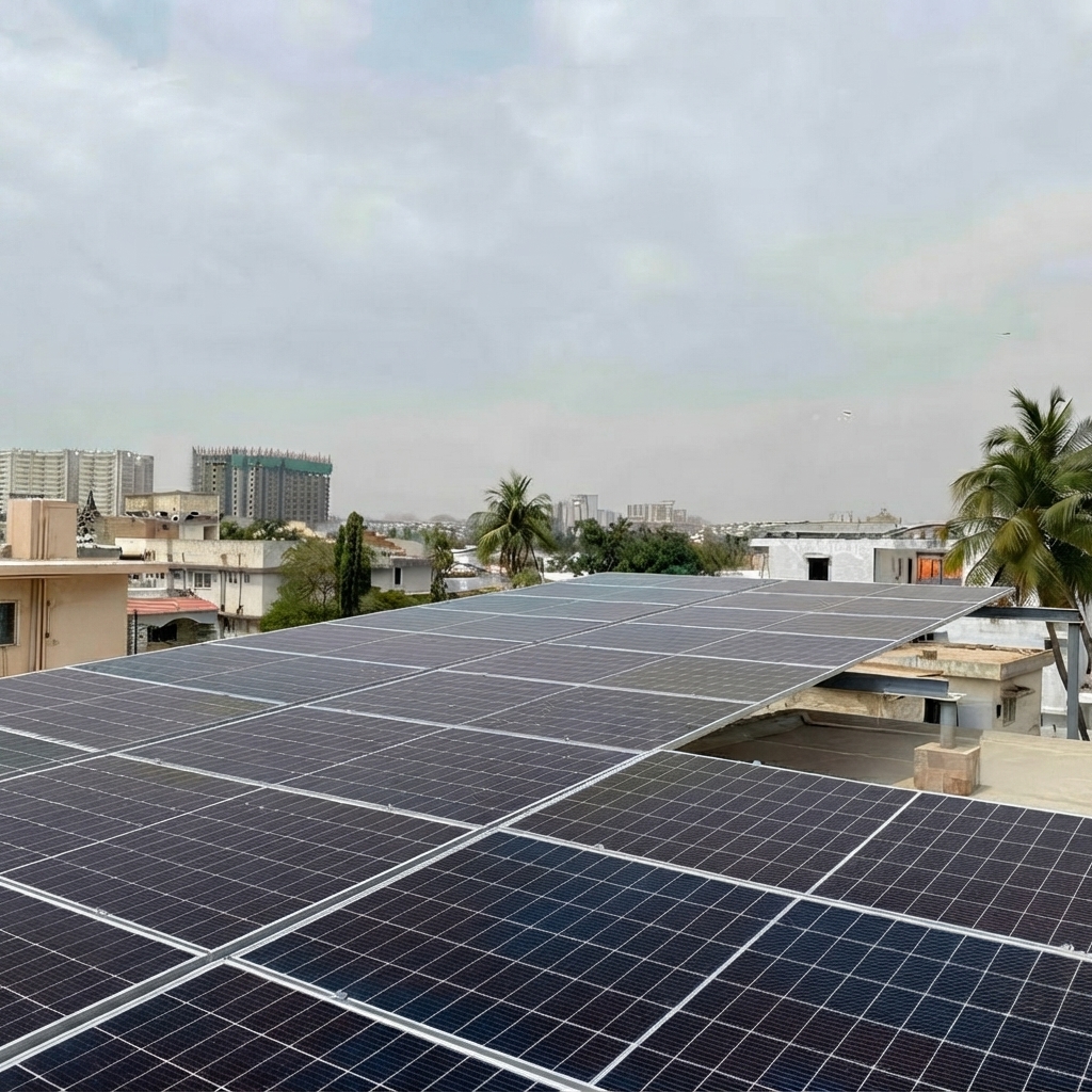 Rooftop solar panels Pakistan